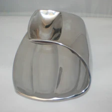 Nambe MT0739 Drift Chip and Dip Serving Dish Wei Young USA India Silver NEW