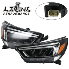 Pair Left & Right Side Full LED Headlights w/ DRL for 2017-2022 Buick Encore