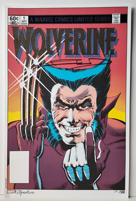 MARVEL COMICS WOLVERINE #1 SIGNED FRANK MILLER ART COA 11x17