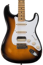 Fender Custom Shop 1956 Stratocaster Hss Relic, Super Faded Aged 2-colour Sunbur