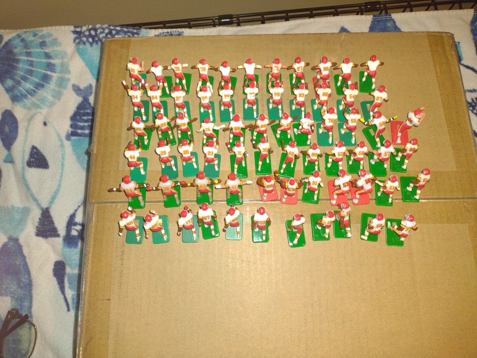Custom Painted Electric Football Kansas City Chiefs(W) Over 65 Figures
