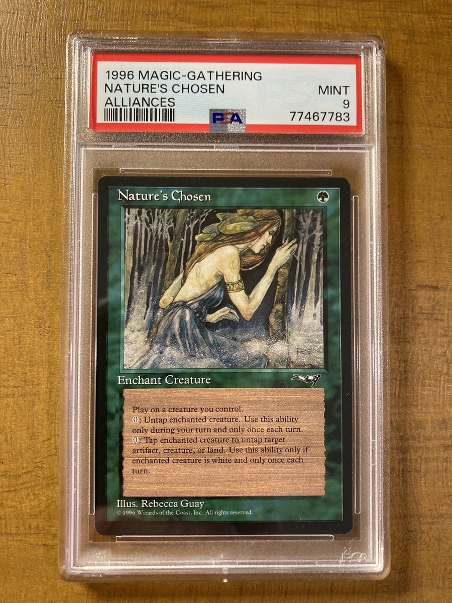 MTG ✨NATURE'S CHOSEN ✨ Alliances PSA 9 MINT 1996 R. Guay Artwork