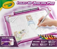 Crayola Light Up Tracing Pad - Pink color, Birthday Gifts For Girls.