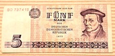 5 Mark der DDR, 1975, guter Zustand