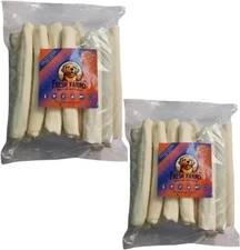 Premium Rawhide Economy Box: 40 Units Per Box 9-10" Natural Rawhide Rolls