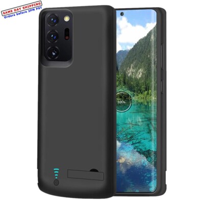 6000mAh Backup Power Bank Battery Cover Station for Samsung Galaxy Note 20 Ultra