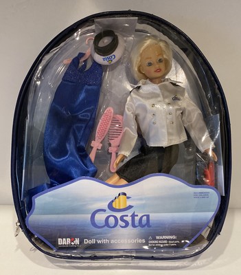 Costa Cruise Line 11.5'' Cruise ATTENDANT CREW Female Doll Uniform Daron New