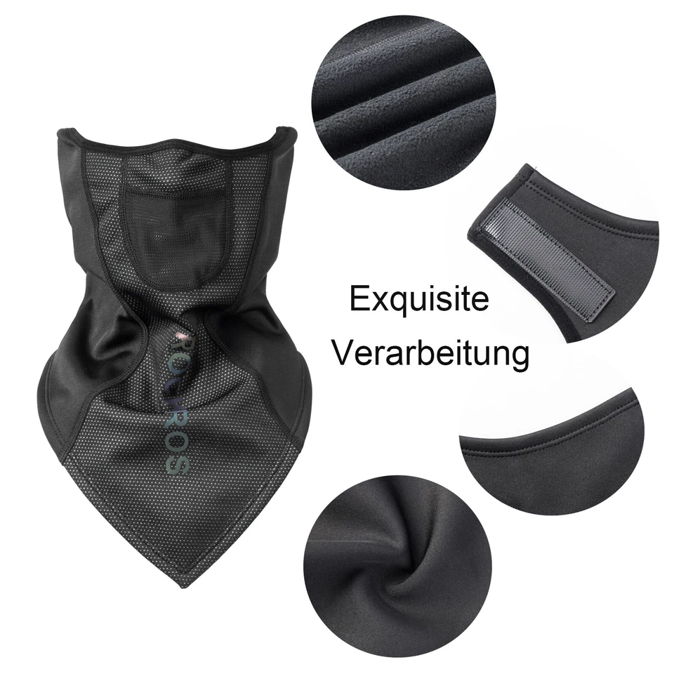 ROCKBROS Halbe Sturmhaube Fahrradmaske Winter Anti-dust Gesichtsmaske Winddicht - Bild 2 von 4