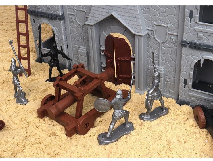 Soldados Medievales Militar Caballero Romano Hágalo Usted Mismo Castillo Asedio Guerra Figuras Juguetes Regalo Foto 3 de 4