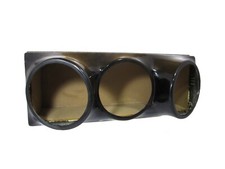 Triple 10 fiberglass sub woofer speaker box enclosure carpeted MDF case Black