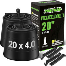 20 x 4.0 Fat Tire Tube Schrader Valve 32mm Heavy Duty Butyl Rubber 2 pack