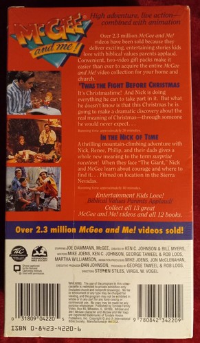 McGee And Me (2 Pack VHS) Twas The Fight Before Christmas & In The Nick Of Time - Picture 2 of 6