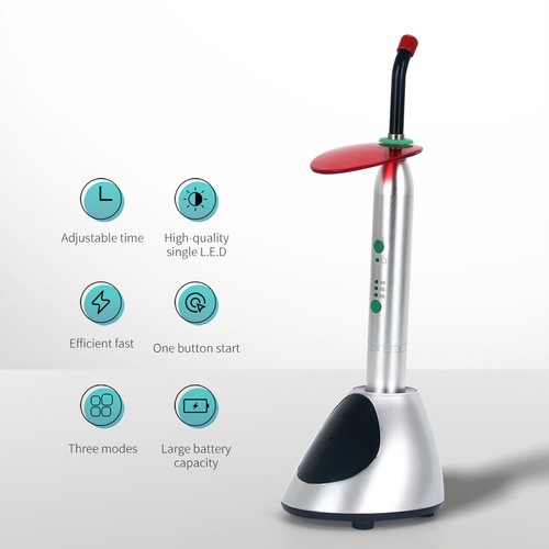 Ortodoncia Dental Inalámbrica LED Luz de Curado Alta Potencia YS-C 2700mw/cm² - Imagen 3 de 9