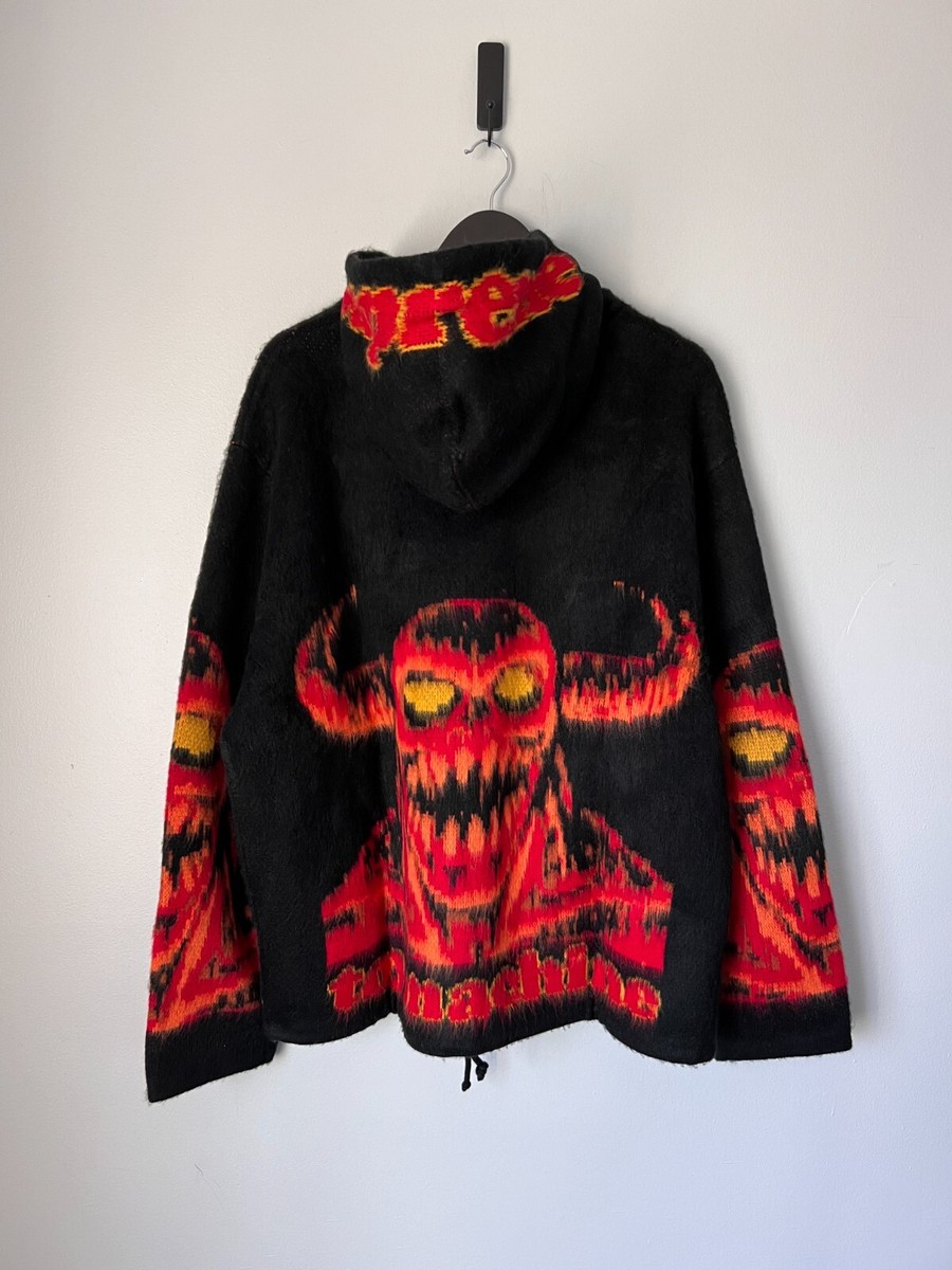 Supreme x Toy Machine Hooded Zip Up Sweater - Size Large Supreme x Toy Machine Hooded Zip Up Sweater - Size Large