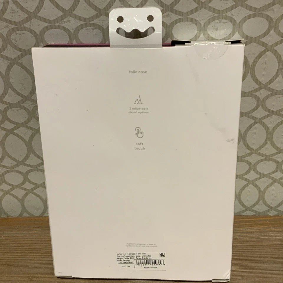 🍒 HEYDAY APPLE iPad MINI AND PENCIL CASE, DUSTY PINK - Image 3 of 4