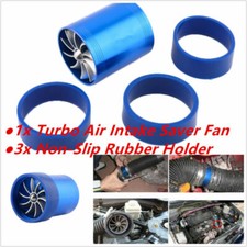 Car Air Intake Turbonator Double Fan Engine Gas Fuel Saver Turbine Super Charger