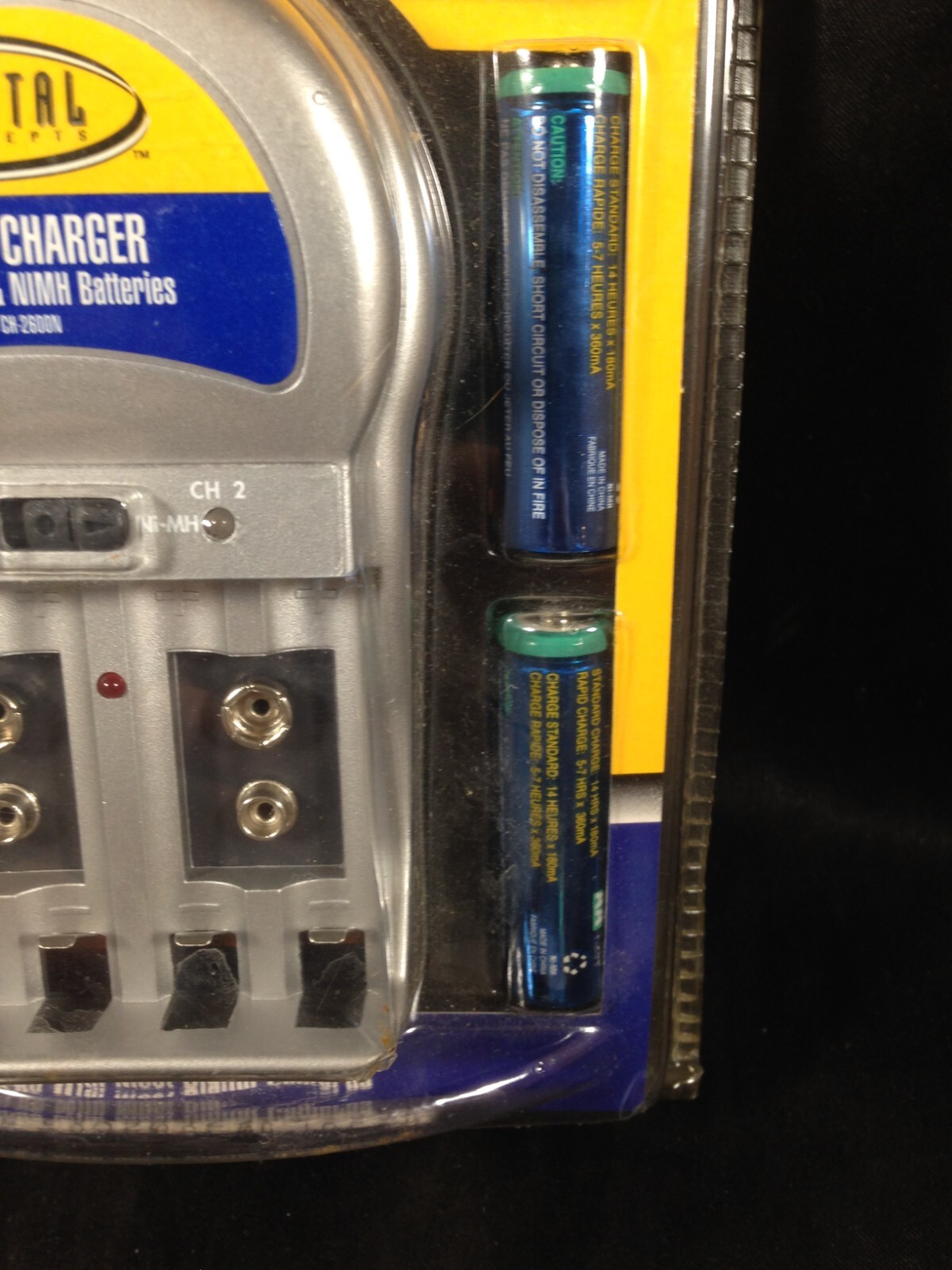 Digital Rapid Chargers with 4 AA Rechargeble Batteries NOS eBay