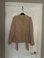 Jasper Conrad Ladies Beige Wool Jacket Size 12 Bnwt Rrp £120