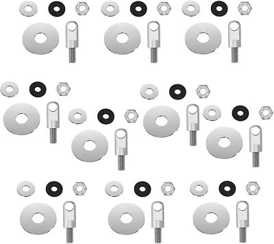 AOLAMEGS 10Pack Ammo Can Lock Kit 30 50 Cal Steel Gun Safe Bolt Box Hardware Locking Set