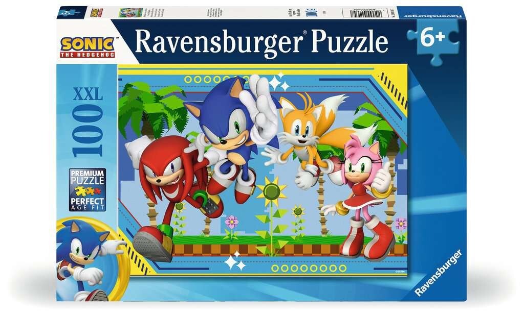 Ravensburger Knuckles, Sonic, Tails, Amy 100 Piece XXL Jigsaw