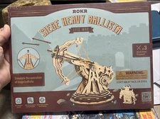 ROKR 3D Wooden Puzzles Siege Heavy Ballista Building Model Kit Epic war sealed