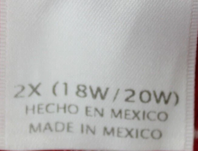 JMS Size 2X 18W / 20W Women's Top Pullover Sleeveless Tank Striped Multicolor - Image 4 of 4