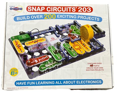 Elenco Snap Circuits 203, Build Over 200 Projects (CM-200) Complete !