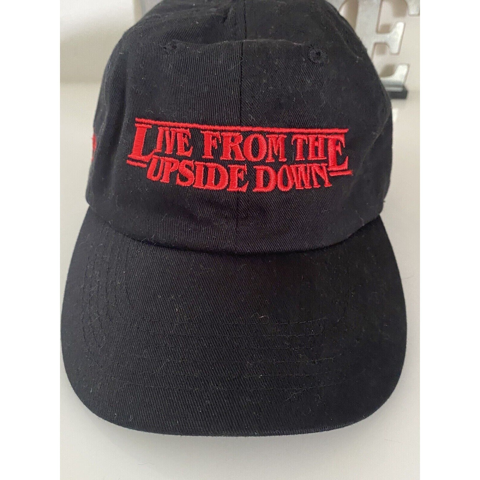 Stranger Things Black Red Adjustable Trucker Cap … - image 1
