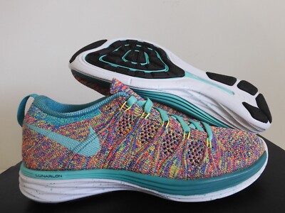 WMNS NIKE FLYKNIT LUNAR ID MULTI COLOR SZ RAINBOW RARE!! [624898-403] 