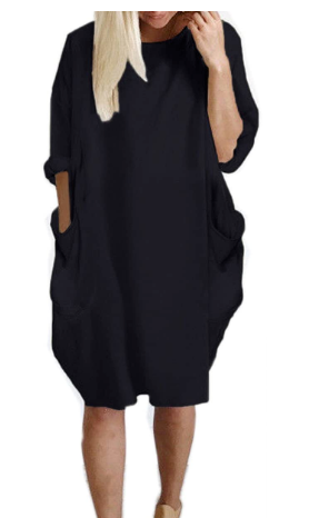 Tunic Dress Long Sleeve Oversize Baggy 