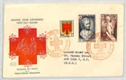 FRANCE RED CROSS Illustrated First Day Cover 1950 FDC Paris CHERUB USA RC282