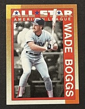 1990 Topps MLB All Star  # 387 WADE BOGGS  Boston Red Sox  HOF 2005  GOLD GLOVE