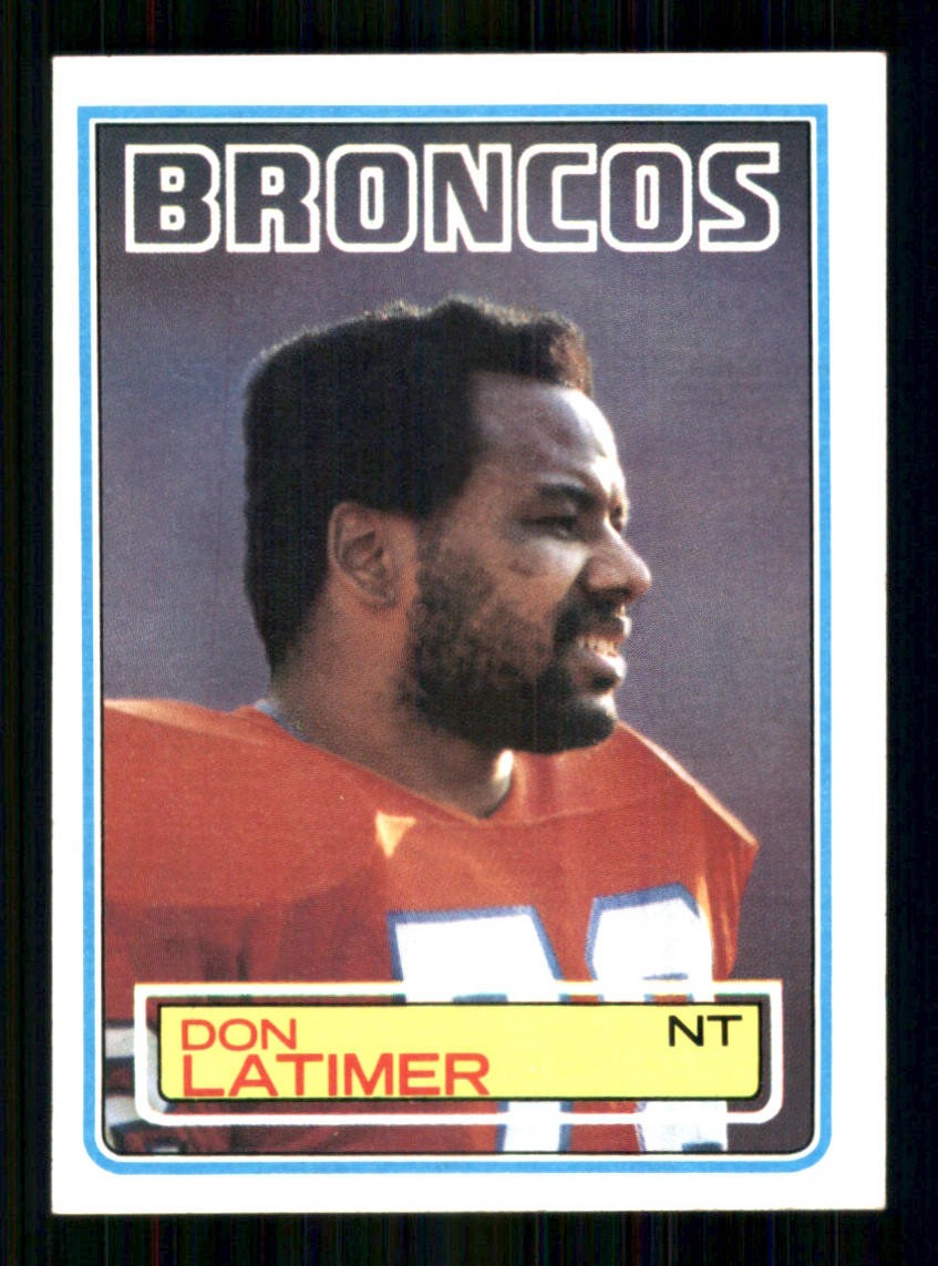 1983 Topps #265 Don Latimer RC Denver Broncos 7252