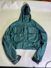 Vintage Patagonia Jacket Mens XS Green Hooded Wading Fishing