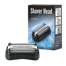 2PACK 32B Replacement Shaver Head Compatible with Braun S3 Razors 301S, 310S