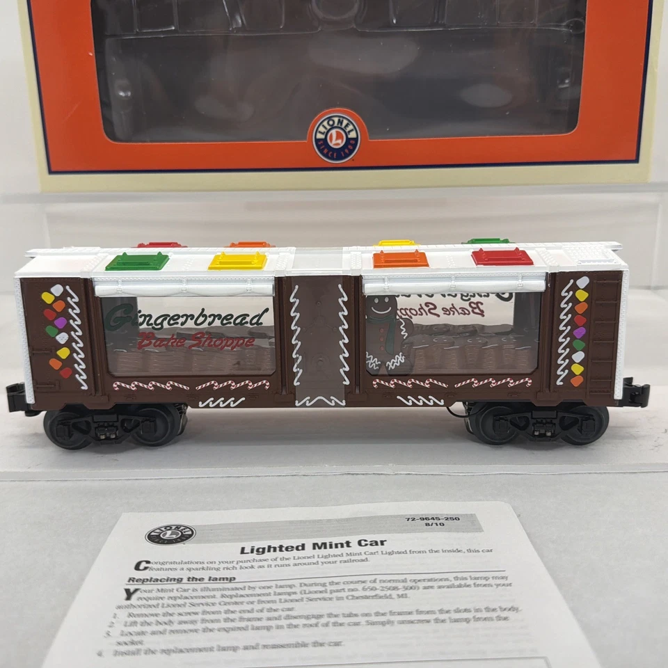 Lionel 6-29647 Christmas Gingerbread Man Lighted Mint Car O Gauge New - Image 2 of 4