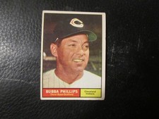1961  TOPPS #101  BUBBA PHILLIPS    INDIANS    VG/EX