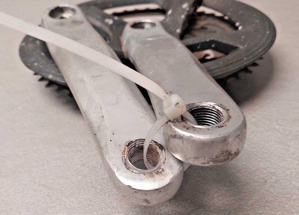 Тройная Кривошипная Система Серебристая/Черная 170 мм 48/38/28T MTB Гравийный Гибрид Быстрая доставка из США! - Изображение 2 из 4