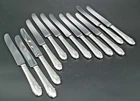 TWELVE 9" Sterling Silver Dinner Knives by Int'l Silver - Enchantress - 824g -TW