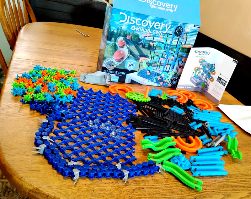 321 Piece Complete Discovery Mindblown Marble Run STEM Construction Set Ages 6+