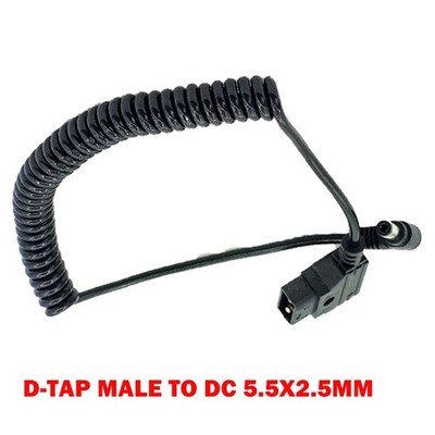 D-tap to DC2.5 For DSLR Rig Power V-Mount Anton Battery Cable Dtap to 12VDC US