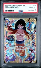 2024 ONE PIECE JAPANESE OP09-EMPERORS IN THE NEW WORLD MONKEY D. LUFFY PSA 10