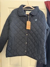 Brakeburn Ladys Quilted Jacket Size 8 Navy Blue