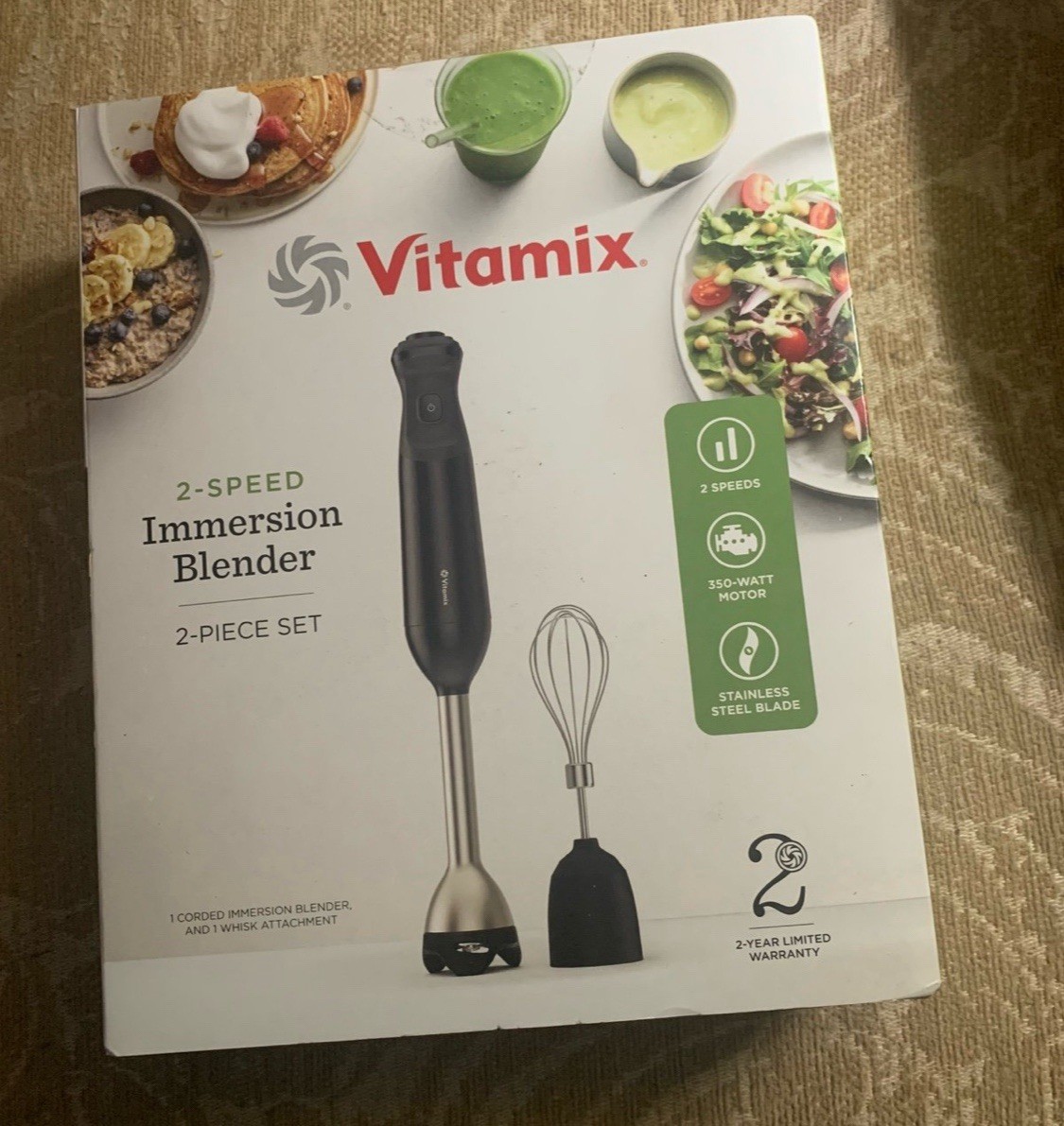 Vitamix 2-Speed Hand Immersion Blender 2-Piece Blend Emulsif