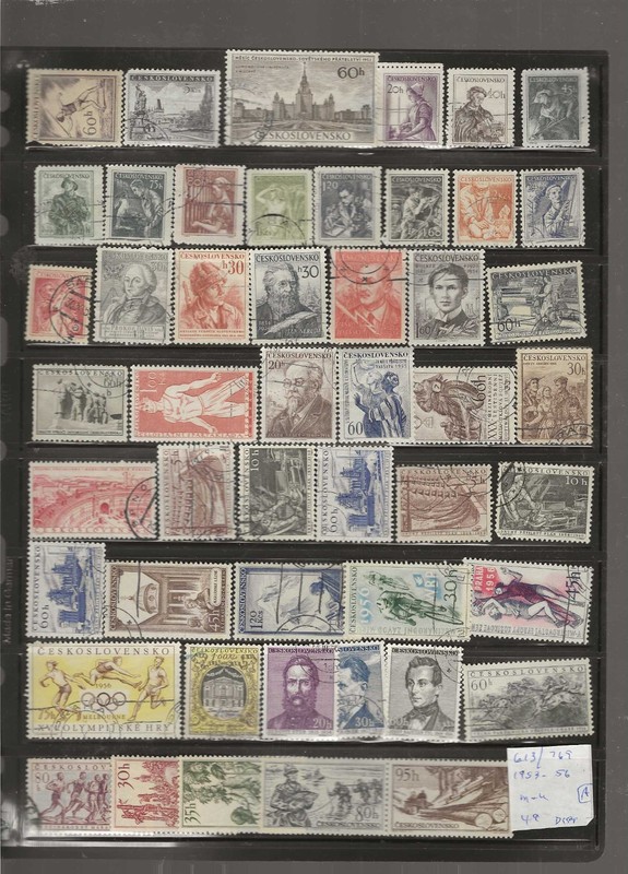 CZECHOSLOVAKIA (41-59)...Sc #613/769...Mint & Used...1953/56...49 Different