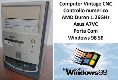 Pc vintage Asus Terminator K1 AMD Duran 1.26GHz Asus A7VC VIA KT133 Windows 98 - Imagen 1 de 4
