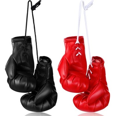 Zhanmai 2 Pairs Mini Boxing approx. 10 x 6 cm/ 4 x 2.3 inches, Black, Red 