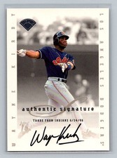 1996 Leaf Signature Series Signatures Update Wayne Kirby Auto Dodgers Baseball