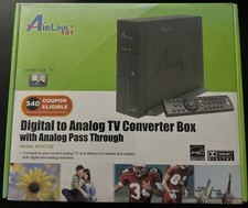 Digital to Analog Tv Converter Box with Analog Pass Throughout New
