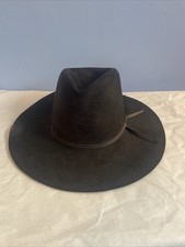  Resistol Black Western 4X Beaver Long Oval Self Conforming Cowboy Hat 7 NICE